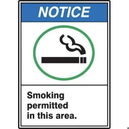 Accuform ANSI NOTICE SAFETY SIGN SMOKING MRMK802XL MRMK802XL